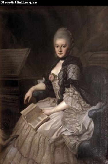 Johann Ernst Heinsius Portrait of Anna Amalie von Sachsen-Weimar-Eisenach,